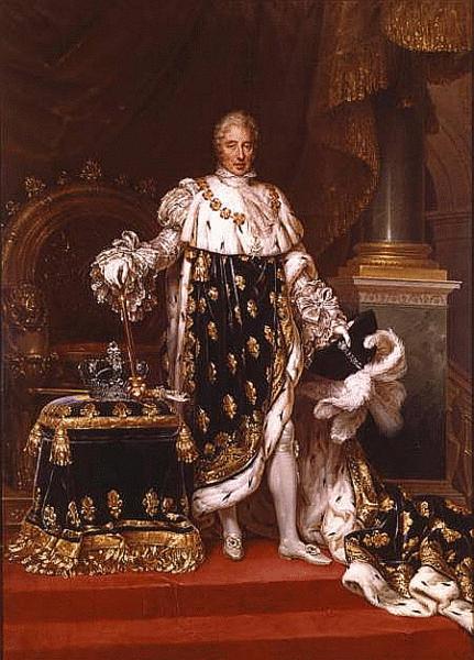 unknow artist Portrait of the King Charles X of France in his coronation robes oil painting picture